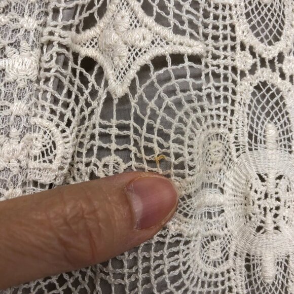 DAY Birger et Mikkelsen Cream Geometric Crochet lined Dress size 36 - Picture 12 of 16